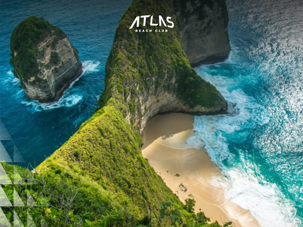 Discover Bali's top nature trails near beaches, offering unique vistas and convenient proximity to Atlas Beach Club. Beach trail view, cliffside panorama, serene walking path.