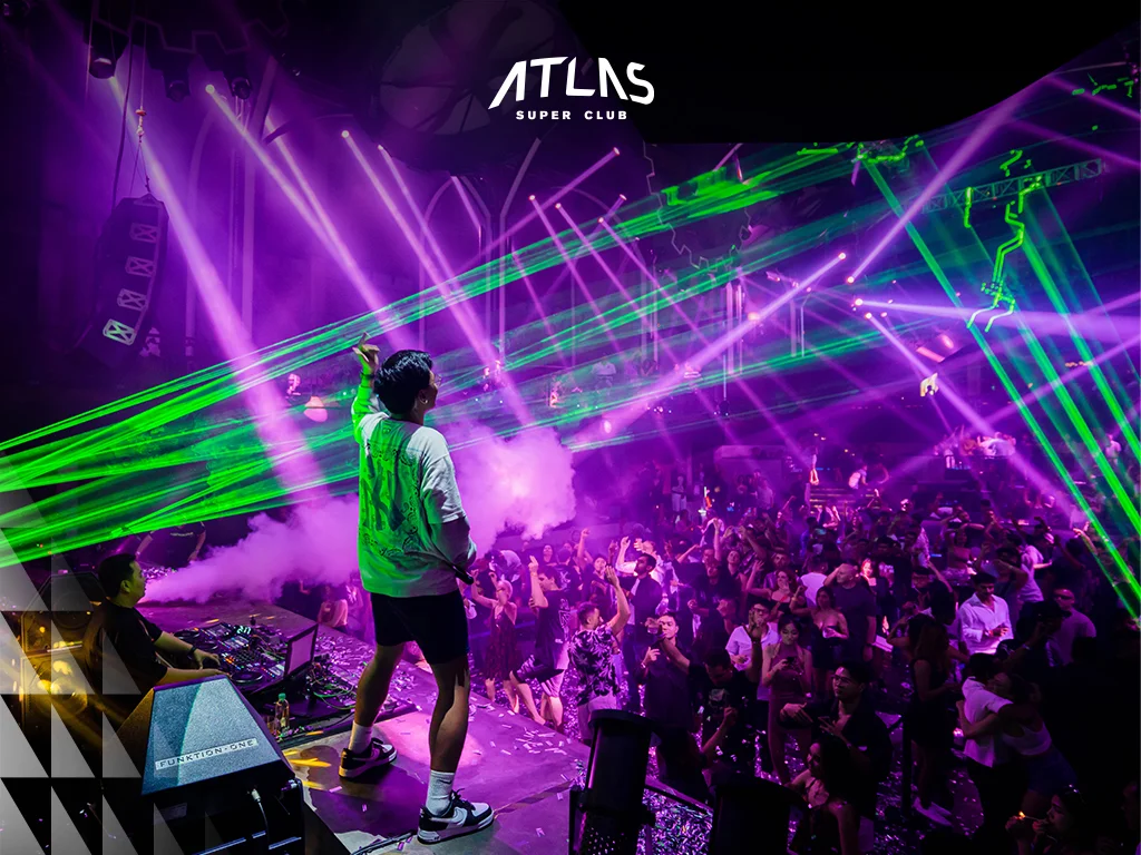 Experience a vibrant and energetic nightlife at Atlas Super Club with electrifying dance floors and world-class entertainment. High-energy nightlife, best clubbing atmosphere, Atlas Super Club experience.
