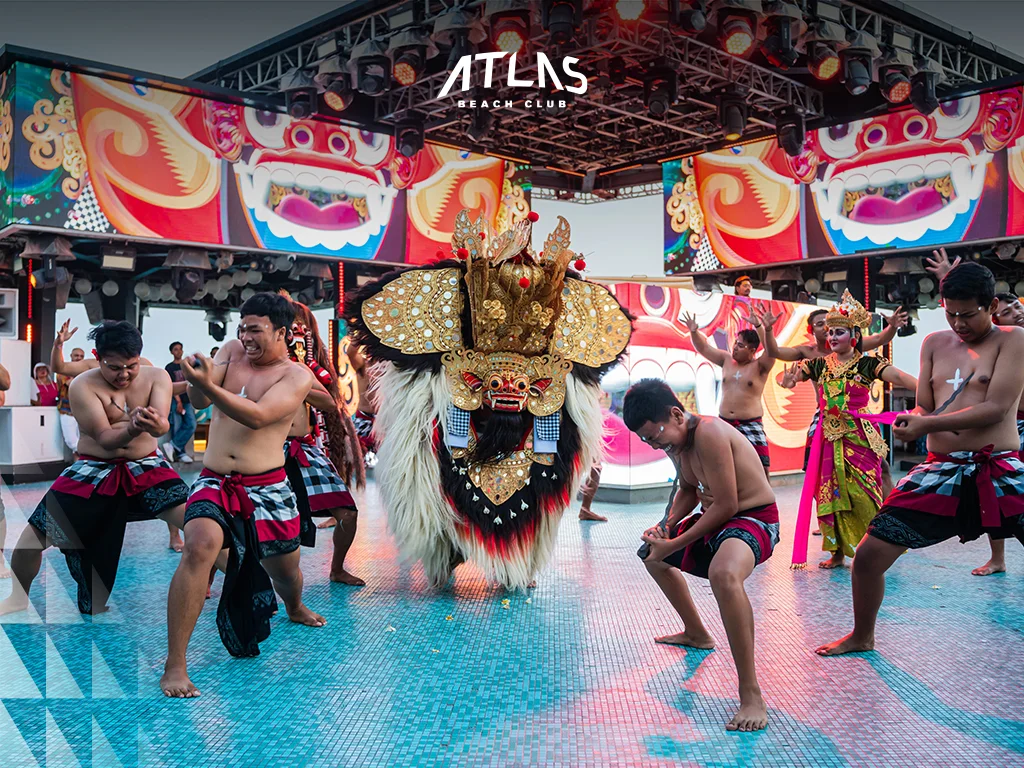 Cultural dance in Atlas Beach Club Bali Dance, Atlas Beach Club, Cultural dance in Atlas Beach Club