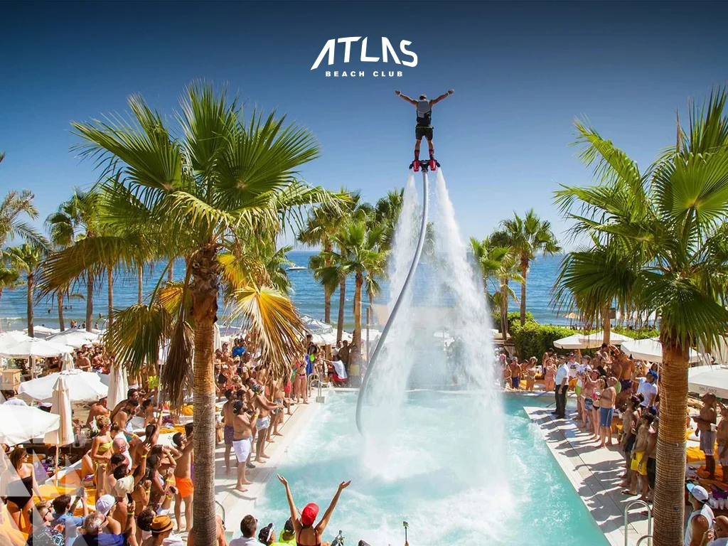 Nikki Beach in Marbella offers Mediterranean cuisine, premium drinks, and stunning sunset views in a vibrant setting.