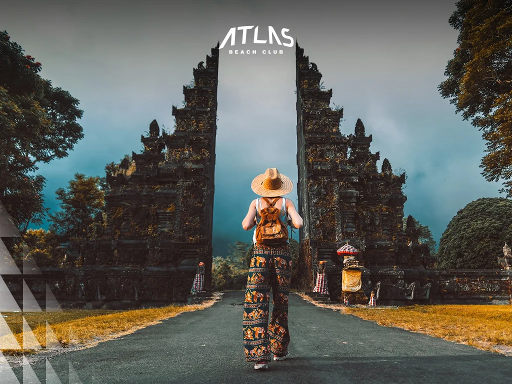 Bali vacation March, Atlas Beach Club nightlife, tropical beach paradise.