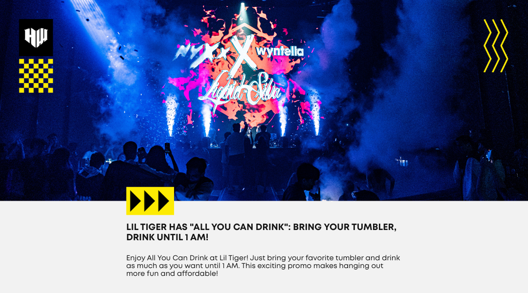 Satisfied Until Morning! All You Can Drink at Lil Tiger Only Capitalize Your Own Tumbler!