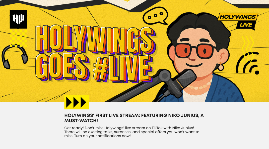 Holywings First Live Streaming With Niko Junius! Don't Miss It!