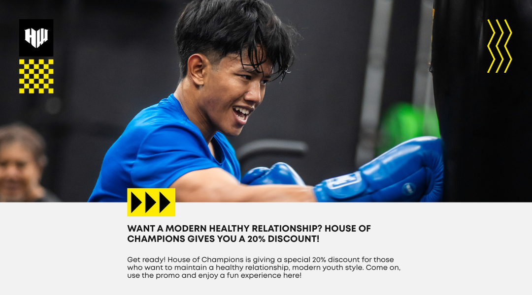 House of Champions Gives 20% Discount! Create a Healthy Relationship Today!